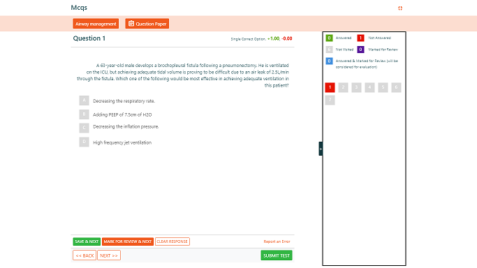 Neet ss Fnb Anaesthesia critical care superspecialities mcq question bank mock exam course - Image 2