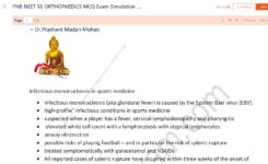 NEET-SS FNB Orthopaedics course Spine arthroplasty sports medicine trauma scopy MCQ question bank mock test series